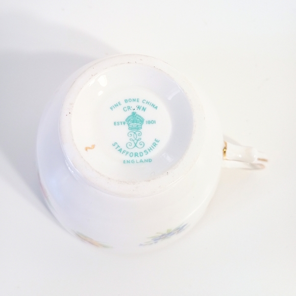 Fine Bone China Crown Staffordshire England Tea Cup - Picture 5 of 7